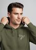 Hoodie Herren Print Aufdruck Vogel Origami Polygon Brustprint Logo Fashion Streetstyle Neverless®preview
