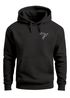 Hoodie Herren Print Aufdruck Vogel Origami Polygon Brustprint Logo Fashion Streetstyle Neverless®preview
