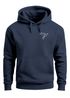 Hoodie Herren Print Aufdruck Vogel Origami Polygon Brustprint Logo Fashion Streetstyle Neverless®preview