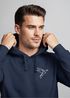 Hoodie Herren Print Aufdruck Vogel Origami Polygon Brustprint Logo Fashion Streetstyle Neverless®preview