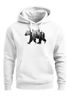 Hoodie Herren Print Bär Motiv Aufdruck Grafik Wald Bäume Outdoor Fashion Neverless®preview