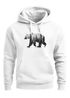 Hoodie Herren Print Bär Motiv Aufdruck Grafik Wald Bäume Outdoor Fashion Neverless®preview