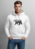 Hoodie Herren Print Bär Motiv Aufdruck Grafik Wald Bäume Outdoor Fashion Neverless®preview