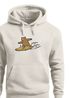 Hoodie Herren Print Bär Surfing Bear Aufdruck Motiv Kapuzen-Pullover Männer Fashion Streetstyle Neverless®preview