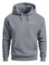 Hoodie Herren Print Double Peaks Kapuzensweatshirt mit Berglinie Sonne Minimal Outdoor Design Fashion Streetstyle Neverless®preview