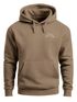 Hoodie Herren Print Double Peaks Kapuzensweatshirt mit Berglinie Sonne Minimal Outdoor Design Fashion Streetstyle Neverless®preview