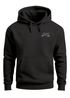 Hoodie Herren Print Double Peaks Kapuzensweatshirt mit Berglinie Sonne Minimal Outdoor Design Fashion Streetstyle Neverless®preview