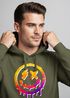 Hoodie Herren Print Drip Face Smile Neon Aufdruck Motiv Kapuzenpullover Techwear Fashion Streetstyle Neverless®preview