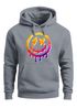 Hoodie Herren Print Drip Face Smile Neon Aufdruck Motiv Kapuzenpullover Techwear Fashion Streetstyle Neverless®preview