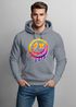 Hoodie Herren Print Drip Face Smile Neon Aufdruck Motiv Kapuzenpullover Techwear Fashion Streetstyle Neverless®preview