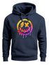 Hoodie Herren Print Drip Face Smile Neon Aufdruck Motiv Kapuzenpullover Techwear Fashion Streetstyle Neverless®preview