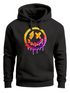 Hoodie Herren Print Drip Face Smile Neon Aufdruck Motiv Kapuzenpullover Techwear Fashion Streetstyle Neverless®preview
