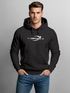 Hoodie Herren Print Limitless Grenzenlos Icon Typographie Schriftzug Aufdruck Männer Fashion Streetstyle Neverless®preview