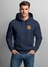 Hoodie Herren Print Logo Badge Landschaft Natur Berge Wandern Outdoor Fashion Neverless®preview