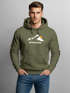 Hoodie Herren Print Mountain Grafik Print Kapuzen-Pullover Männer Fashion Streetstyle Neverless®preview