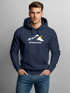 Hoodie Herren Print Mountain Grafik Print Kapuzen-Pullover Männer Fashion Streetstyle Neverless®preview