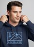 Hoodie Herren Print Outdoor Grafik Line Art Berge Natur Aufdruck Kapuzen-Pullover Männer Fashion Streetstyle Neverless®preview