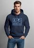 Hoodie Herren Print Outdoor Grafik Line Art Berge Natur Aufdruck Kapuzen-Pullover Männer Fashion Streetstyle Neverless®preview