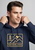 Hoodie Herren Print Outdoor Grafik Line Art Berge Natur Aufdruck Kapuzen-Pullover Männer Fashion Streetstyle Neverless®preview