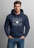 Hoodie Herren Print Outdoor Grafik Line Art Berge Sonne Natur Aufdruck Kapuzen-Pullover Männer Fashion Streetstyle Neverless®preview
