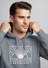 Hoodie Herren Print Outdoor Grafik Line Art Berge Sonne Natur Aufdruck Kapuzen-Pullover Männer Fashion Streetstyle Neverless®preview