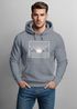 Hoodie Herren Print Outdoor Grafik Line Art Berge Sonne Natur Aufdruck Kapuzen-Pullover Männer Fashion Streetstyle Neverless®preview