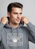 Hoodie Herren Print Outdoor Grafik Line Art Berge Sonne Natur Aufdruck Kapuzen-Pullover Männer Fashion Streetstyle Neverless®preview
