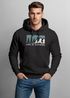 Hoodie Herren Print Outdoor Wandern Nautrliebhaber Life is outside Aufschrift Männer Fashion Streetstyle Neverless®preview