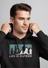Hoodie Herren Print Outdoor Wandern Nautrliebhaber Life is outside Aufschrift Männer Fashion Streetstyle Neverless®preview