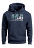 Hoodie Herren Print Outdoor Wandern Nautrliebhaber Life is outside Aufschrift Männer Fashion Streetstyle Neverless®preview