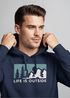 Hoodie Herren Print Outdoor Wandern Nautrliebhaber Life is outside Aufschrift Männer Fashion Streetstyle Neverless®preview