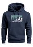 Hoodie Herren Print Outdoor Wandern Nautrliebhaber Life is outside Aufschrift Männer Fashion Streetstyle Neverless®preview