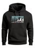 Hoodie Herren Print Outdoor Wandern Nautrliebhaber Life is outside Aufschrift Männer Fashion Streetstyle Neverless®preview