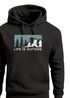 Hoodie Herren Print Outdoor Wandern Nautrliebhaber Life is outside Aufschrift Männer Fashion Streetstyle Neverless®preview