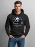 Hoodie Herren Print Panda Bär Aufdruck Musik Techo Print Fashion Streetstyle Neverless®preview