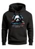 Hoodie Herren Print Panda Bär Aufdruck Musik Techo Print Fashion Streetstyle Neverless®preview