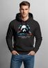 Hoodie Herren Print Panda Bär Aufdruck Musik Techo Print Fashion Streetstyle Neverless®preview