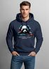Hoodie Herren Print Panda Bär Aufdruck Musik Techo Print Fashion Streetstyle Neverless®preview