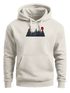 Hoodie Herren Print Red Sun Forest Kapuzensweatshirt mit Waldmotiv und roter Sonne Outdoor Streetwear Neverless®preview