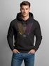 Hoodie Herren Print Schmetterling Geometric Design Butterlfy Spruch Not the End Fashion Streetstyle Neverless®preview