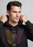 Hoodie Herren Print Schmetterling Geometric Design Butterlfy Spruch Not the End Fashion Streetstyle Neverless®preview