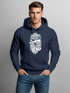 Hoodie Herren Print Seemann Bart Seefahrer Nordisch Maritim Kapuzen-Pullover Männer Fashion Streetstyle Neverless®preview
