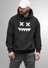 Hoodie Herren Print Smile Smiling Face Techwear Kapuzen-Pullover Männer Fashion Streetstyle Neverless®preview