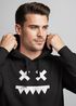 Hoodie Herren Print Smile Smiling Face Techwear Kapuzen-Pullover Männer Fashion Streetstyle Neverless®preview