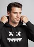 Hoodie Herren Print Smile Smiling Face Techwear Kapuzen-Pullover Männer Fashion Streetstyle Neverless®preview