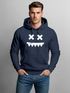 Hoodie Herren Print Smile Smiling Face Techwear Kapuzen-Pullover Männer Fashion Streetstyle Neverless®preview