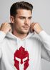 Hoodie Herren Print Sparta-Helm Aufdruck Gladiator Krieger Warrior Spartaner Fashion Streetstyle Neverless®preview
