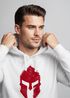 Hoodie Herren Print Sparta-Helm Aufdruck Gladiator Krieger Warrior Spartaner Fashion Streetstyle Neverless®preview