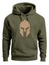 Hoodie Herren Print Sparta-Helm Aufdruck Gladiator Krieger Warrior Spartaner Fashion Streetstyle Neverless®preview