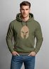 Hoodie Herren Print Sparta-Helm Aufdruck Gladiator Krieger Warrior Spartaner Fashion Streetstyle Neverless®preview